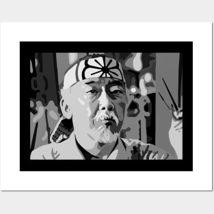 Mr. Miyagi portrait Posters and Art